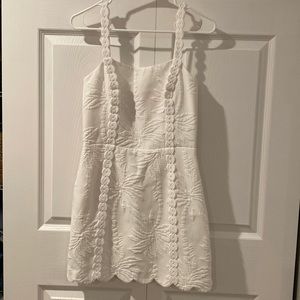 Lilly Pulitzer white palm tree romper